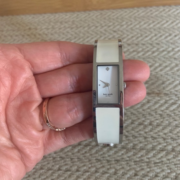 Kate Spade Silver and Off White Bangle Watch main image 4